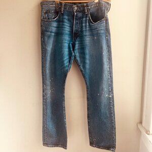 Polo Ralph Lauren Varick Slim Straight Distressed Jeans – 34x30